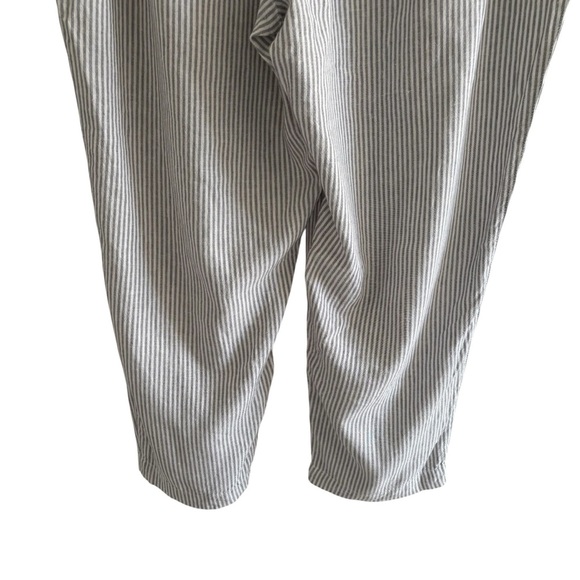 Old Navy High-Rise Linen Blend Pants Size XXL Straight Leg Casual Stretchy Waist - Picture 7 of 15